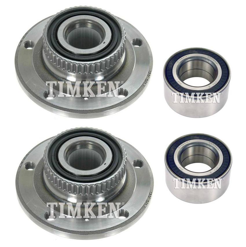 BMW Wheel Bearing and Hub Assembly Kit - Front and Rear 33411090505 - Timken 2877579KIT